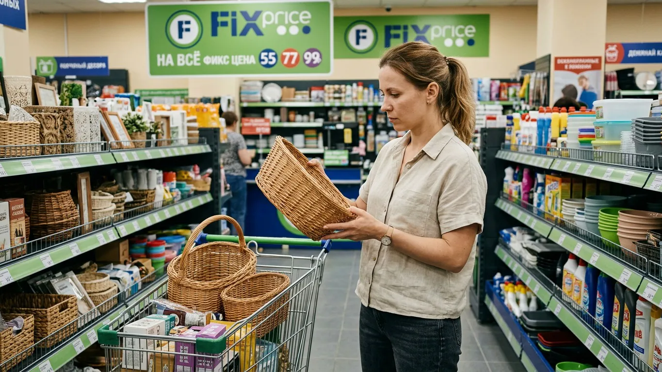 Скупаю в Fix Price плетёные корзины по 10 штук: дома нашлось 11+ применений - когда «смекалка» у хозяйки работает