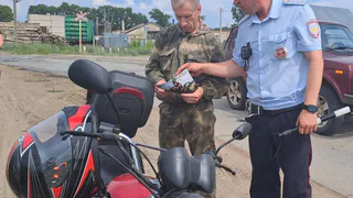 Мотоциклисты на контроле