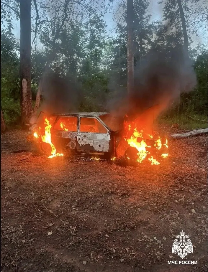 С начала года в Удмуртии сгорело около ста автомобилей, один человек погиб