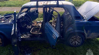  ВАЗ 2105 сгорел в Игринском районе в Удмуртии
