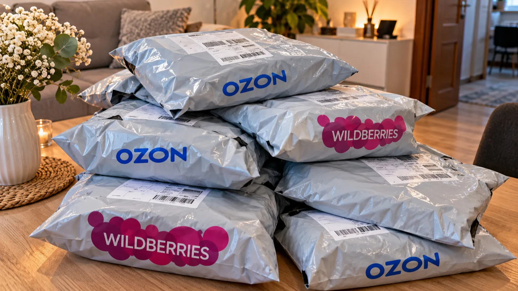 Не выбрасываю серые упаковочные пакеты с Ozon и Wildberries: на ПВЗ их забираю мешками, дома нашла 7 крутых применений