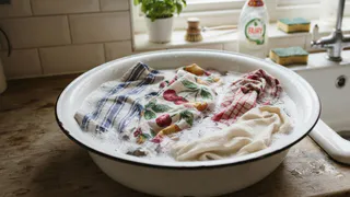 5 ложек на 2 литра воды и кухонные полотенца как новые - чудо-раствор удаляет жир и загрязнения